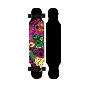 4-Wheel Wooden Longboard Skateboard