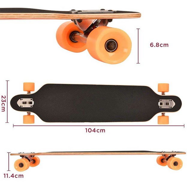 41-inch Sunken Longboard Skateboard