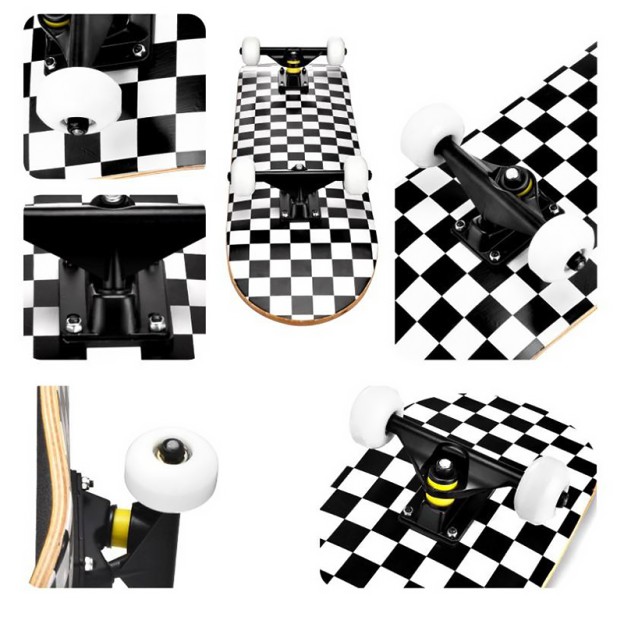 High-Performance Maple Double-Pedal Skateboard