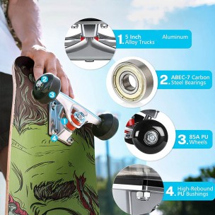 High-Rebound Maple Street Skateboard High-Rebound Maple Street Skateboard