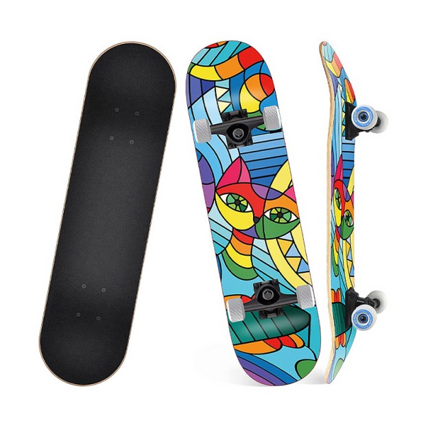Double-layer Twisted Street Skateboard