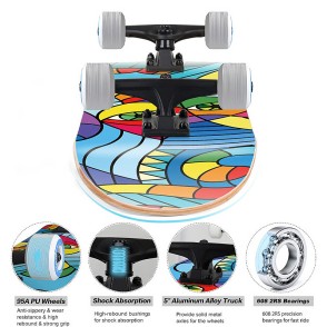 Double-layer Twisted Street Skateboard