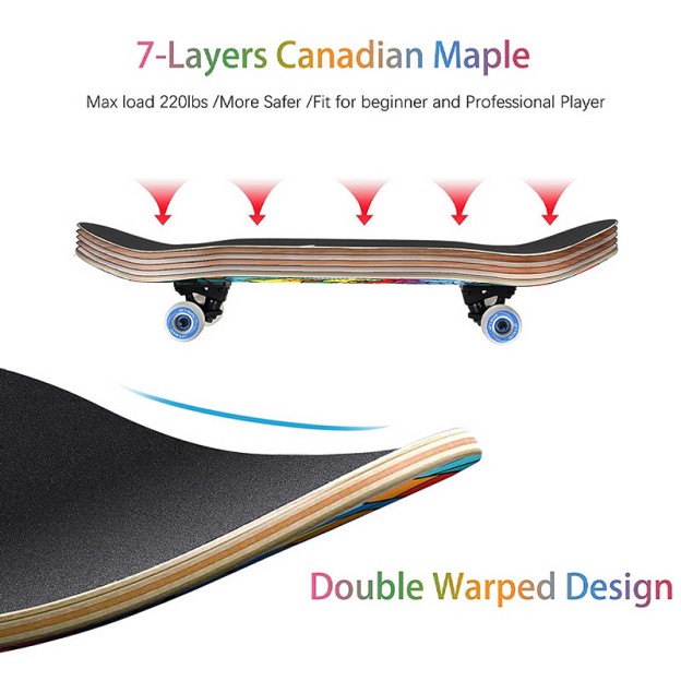 Double-layer Twisted Street Skateboard