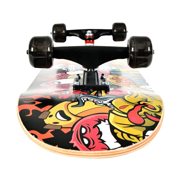 Maple Double-Kick Concave Deck Street Skateboard