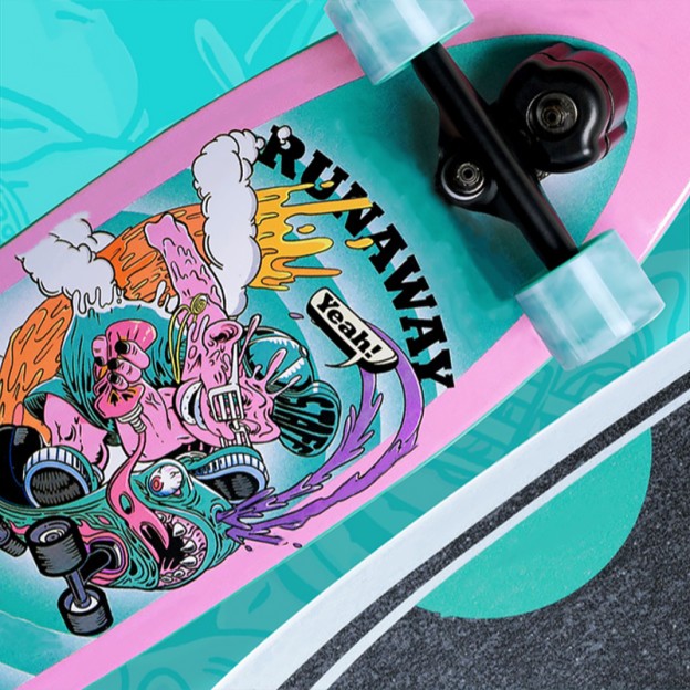 High-Speed ​​Smooth Land Surfboard